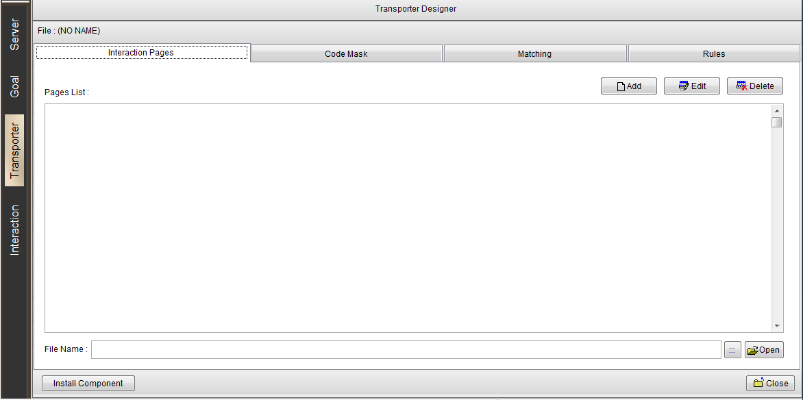 Transporter - Interaction Pages
